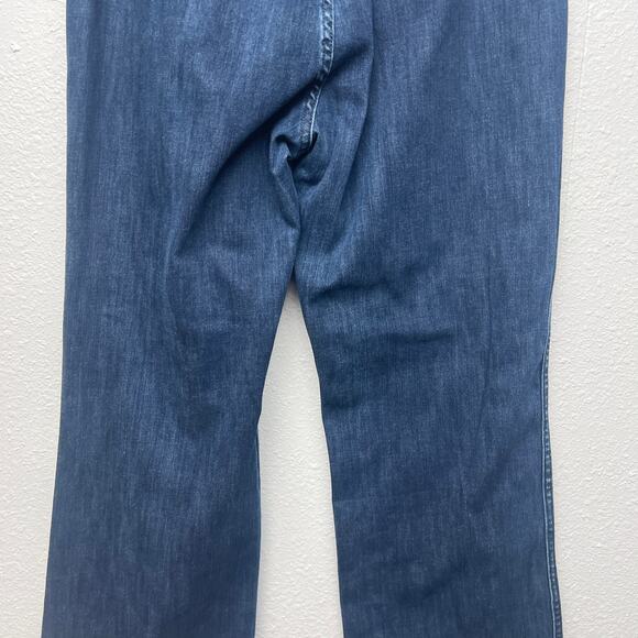 Soft Surroundings Pull On Elastic Waist Dark Wash Womens Pants Jeans Size Medium - Picture 8 of 13